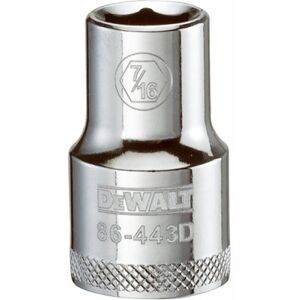 DeWalt SAE Socket, Shallow, 6-Point, 7/16 In., 1/2 In. Drive - DWMT86443OSP DeWalt SAE Socket, Shallow, 6-Point, 7/16 In., 1/2 In. Drive - DWMT86443OSP