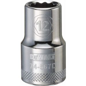 DeWalt Metric Shallow Socket, 12-Point, 1/2 In. Drive, 12mm - DWMT74567OSP DeWalt Metric Shallow Socket, 12-Point, 1/2 In. Drive, 12mm - DWMT74567OSP