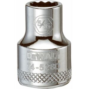 DeWalt SAE Socket, Shallow, 12-Point, 5/16 In., 3/8 In. Drive - DWMT74528OSP DeWalt SAE Socket, Shallow, 12-Point, 5/16 In., 3/8 In. Drive - DWMT74528OSP