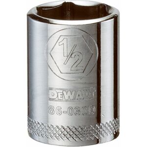 DeWalt SAE Socket, Shallow, 6-Point, 1/2 In., 1/4 In. Drive - DWMT86030OSP DeWalt SAE Socket, Shallow, 6-Point, 1/2 In., 1/4 In. Drive - DWMT86030OSP