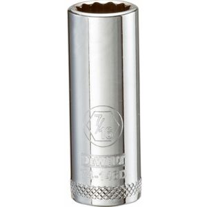 DeWalt SAE Socket, Deep, 12-Point, 7/16 In., 3/8 In. Drive - DWMT74146OSP DeWalt SAE Socket, Deep, 12-Point, 7/16 In., 3/8 In. Drive - DWMT74146OSP