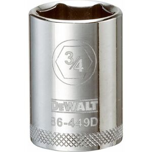 DeWalt SAE Socket, Shallow, 6-Point, 3/4 In., 1/2 In. Drive - DWMT86449OSP DeWalt SAE Socket, Shallow, 6-Point, 3/4 In., 1/2 In. Drive - DWMT86449OSP
