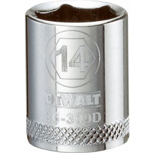 DeWalt Metric Shallow Socket, 6-Point, 3/8-In. Drive, 14mm DWMT86309OSP DeWalt Metric Shallow Socket, 6-Point, 3/8-In. Drive, 14mm DWMT86309OSP