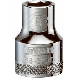 DeWalt Metric Shallow Socket, 6-Point, 3/8 In. Drive, 8mm - DWMT86303OSP DeWalt Metric Shallow Socket, 6-Point, 3/8 In. Drive, 8mm - DWMT86303OSP