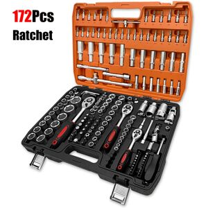 Unbranded 172 Pieces Professional Ratchet Spanner Socket Set 1/2" 1/4" 3/8" Unbranded 172 Pieces Professional Ratchet Spanner Socket Set 1/2" 1/4" 3/8"