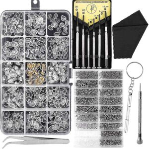 Unbranded Eyeglass and Sunglasses Repair Kit,glasses Screws Kit and Nose Pads with 6 Pcs S Unbranded Eyeglass and Sunglasses Repair Kit,glasses Screws Kit and Nose Pads with 6 Pcs S