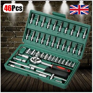 Unbranded (Green) Socket Ratchet Wrench Set Tool Kit 46Pc Unbranded (Green) Socket Ratchet Wrench Set Tool Kit 46Pc