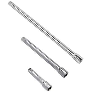 DAKCOS 3 Pieces Extension Bar Set 1/4 Inch Drive Socket Extension Chrome Vanadium Steel DAKCOS 3 Pieces Extension Bar Set 1/4 Inch Drive Socket Extension Chrome Vanadium Steel