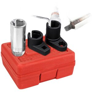 Unbranded 3Pcs O2 Oxygen Sensor Socket Set - Universal 6-Point 22mm, 3/8 in & 1/2 in Drive Unbranded 3Pcs O2 Oxygen Sensor Socket Set - Universal 6-Point 22mm, 3/8 in & 1/2 in Drive