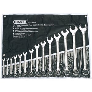 29547 14Pc Draper hi-torq metric comb wrench set 29547 14Pc Draper hi-torq metric comb wrench set