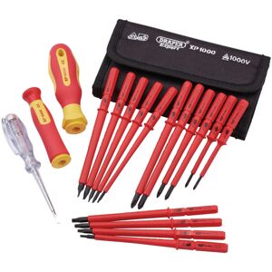 Draper XP1000 18 Piece Precision Screwdriver Set VDE Dual Insulated Interchang Draper XP1000 18 Piece Precision Screwdriver Set VDE Dual Insulated Interchang