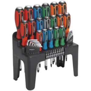 Sealey 44pc Hammer-Thru Screwdriver, Hex Key & Bit Set - S01106 Sealey 44pc Hammer-Thru Screwdriver, Hex Key & Bit Set - S01106