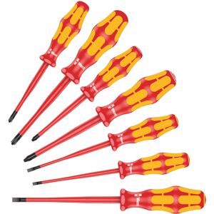 Wera 05135961001 Screwdriver Set Kraftform PlusSerie 100" 160iSS-7 pcs, Red-Yell Wera 05135961001 Screwdriver Set Kraftform PlusSerie 100" 160iSS-7 pcs, Red-Yell