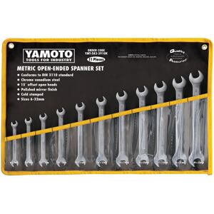 Yamoto Metric Open Ended Spanner Set, 6 - 32mm, Set of 11 Yamoto Metric Open Ended Spanner Set, 6 - 32mm, Set of 11