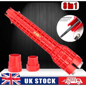 Unbranded 8 in1 Sink Basin Multifunction Faucet Wrench Install Tap Spanner Unbranded 8 in1 Sink Basin Multifunction Faucet Wrench Install Tap Spanner