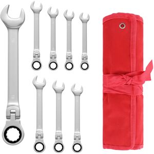 Futurebatt Flexible Ratchet Wrench Set 8pcs, 8-19mm Spanner Gear Ring Ratcheting Combinatio Futurebatt Flexible Ratchet Wrench Set 8pcs, 8-19mm Spanner Gear Ring Ratcheting Combinatio