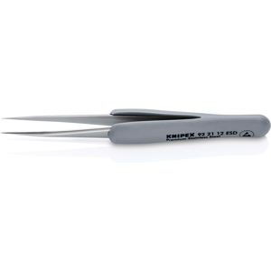 Knipex - 13196 - ESD - stainless steel - rubber handles - Tweezers Knipex - 13196 - ESD - stainless steel - rubber handles - Tweezers