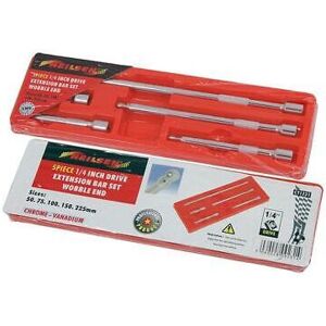 Neilsen EXTENSION BAR SET 5PC 1/4" DRIVE WOBBLE SOCKET RATCHET BAR 50-225MM CT1231 Neilsen EXTENSION BAR SET 5PC 1/4" DRIVE WOBBLE SOCKET RATCHET BAR 50-225MM CT1231