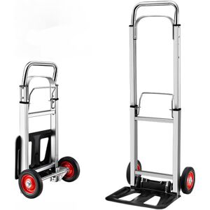 Vivo Folding Hand Truck Aluminium Heavy Duty Foldable Trolley Wheels Sack Cart 90kg Vivo Folding Hand Truck Aluminium Heavy Duty Foldable Trolley Wheels Sack Cart 90kg