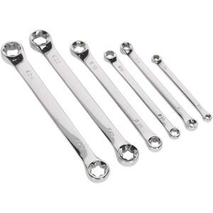 Sealey Siegen S01107 6pc TRX-Star* Double End Spanner Set, Silver Sealey Siegen S01107 6pc TRX-Star* Double End Spanner Set, Silver