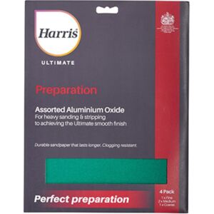 Harris Ultimate Preparation Aluminium Oxide Sandpaper Assorted Harris Ultimate Preparation Aluminium Oxide Sandpaper Assorted