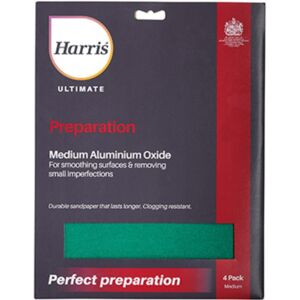 Harris Ultimate Aluminium Oxide Medium - Sandpaper 4pk Harris Ultimate Aluminium Oxide Medium - Sandpaper 4pk