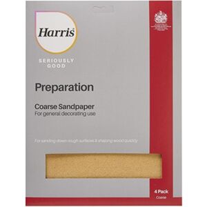 Harris Preparation Sandpaper Coarse 4pk Harris Preparation Sandpaper Coarse 4pk