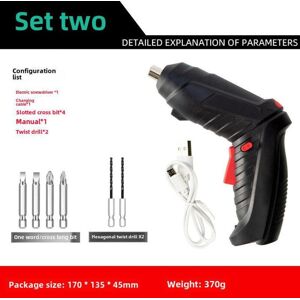 Unbranded (as the picture, 8 pieces) Household Handheld Lithium Electric Screwdriver Set Unbranded (as the picture, 8 pieces) Household Handheld Lithium Electric Screwdriver Set