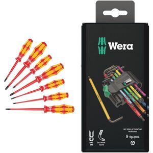 Wera 05135961001 Screwdriver Set Kraftform PlusSerie 100" 160iSS-7 pcs, Red-Yell Wera 05135961001 Screwdriver Set Kraftform PlusSerie 100" 160iSS-7 pcs, Red-Yell