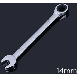 GreenZech (14mm) 8-32mm Steel Silver Metric Spanner Open End Wrench Ratchet Ring Mechanic GreenZech (14mm) 8-32mm Steel Silver Metric Spanner Open End Wrench Ratchet Ring Mechanic