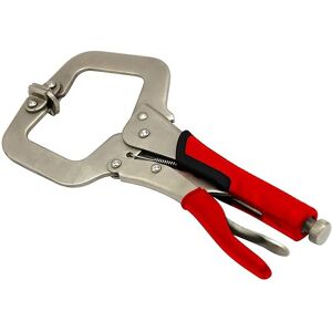 Hilka 11 Inch Pro Craft C Clamp Locking Wrench - Red/Chrome Hilka 11 Inch Pro Craft C Clamp Locking Wrench - Red/Chrome