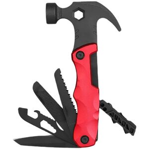 GreenZech (Red) Outdoor Camping Claw Hammer for Survival Tent Multifunctional Hand Tools GreenZech (Red) Outdoor Camping Claw Hammer for Survival Tent Multifunctional Hand Tools