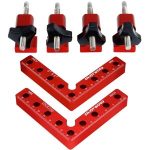GreenZech (120mm) 6PCS Right Angle Positioning Clamp Set - Precision 90 Degree Woodworking GreenZech (120mm) 6PCS Right Angle Positioning Clamp Set - Precision 90 Degree Woodworking