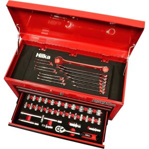 Hilka tool storage chest with 47 piece eva socket spanner tool kit Hilka tool storage chest with 47 piece eva socket spanner tool kit