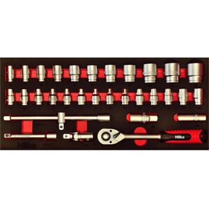 Hilka Socket Set 32 pce metric 1/2 " drive tool kit in eva foam Hilka Socket Set 32 pce metric 1/2 " drive tool kit in eva foam