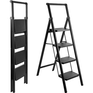 Unbranded Heavy-Duty 4-Step Folding Ladder with Handrail - Anti-Slip Wide Steps, 330 lb Ca Unbranded Heavy-Duty 4-Step Folding Ladder with Handrail - Anti-Slip Wide Steps, 330 lb Ca