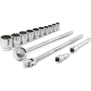 Crescent 14 Piece 3/4"""" Drive 12 Point Standard SAE Mechanics Tool Set - CTK14 Crescent 14 Piece 3/4"""" Drive 12 Point Standard SAE Mechanics Tool Set - CTK14