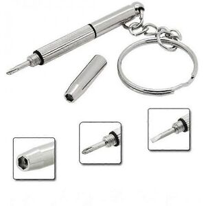 Unbranded Eyeglass Screwdriver Mini Hand Tool 3-in-1 Sunglass Watch Repair Kit with Keych Unbranded Eyeglass Screwdriver Mini Hand Tool 3-in-1 Sunglass Watch Repair Kit with Keych