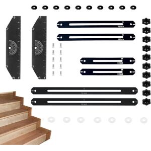 Unbranded (Black) Stair Template Tool, Stair Tool, Stair Gauge, Aluminium Alloy, Multifunc Unbranded (Black) Stair Template Tool, Stair Tool, Stair Gauge, Aluminium Alloy, Multifunc