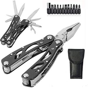 Grizef Multitool Pliers, Durable Stainless Steel 24-in-1 Multi-Purpose Pocket Folding P Grizef Multitool Pliers, Durable Stainless Steel 24-in-1 Multi-Purpose Pocket Folding P