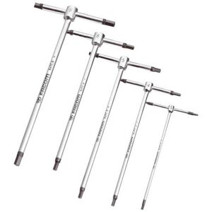 Facom T-handle Metric Hexagon Key Set, 5 Piece Facom T-handle Metric Hexagon Key Set, 5 Piece