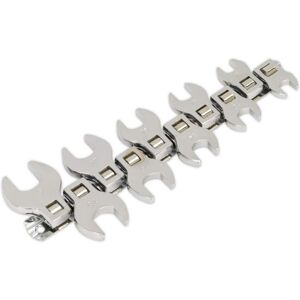 Siegen by Sealey Crow's Foot Open End Spanner Set 10pc 3/8"Sq Drive Metric,Silve Siegen by Sealey Crow's Foot Open End Spanner Set 10pc 3/8"Sq Drive Metric,Silve