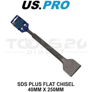 US PRO Tools SDS Plus Flat Chisel 40MM X 250MM 7216 US PRO Tools SDS Plus Flat Chisel 40MM X 250MM 7216