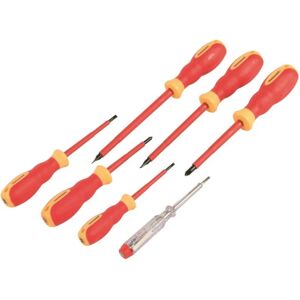 Silverline Gripped Screwdriver Set (Pack of 7) Silverline Gripped Screwdriver Set (Pack of 7)