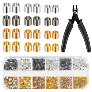 Unbranded 2200PCS Jewelry Crimp Beads Crimp Tubes with Crimping Pliers Unbranded 2200PCS Jewelry Crimp Beads Crimp Tubes with Crimping Pliers