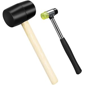 Unbranded For 2piece Mallet Set Doublesided Soft Rubber Mallet For Flooring Unbranded For 2piece Mallet Set Doublesided Soft Rubber Mallet For Flooring