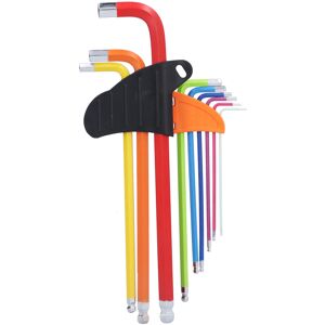 Unbranded 9Pcs Hex Wrench Key Set Multi Colour Chrome Unbranded 9Pcs Hex Wrench Key Set Multi Colour Chrome