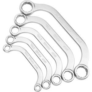 Unbranded 5pcs 8-22mm Metric Wrench Kit Half Moon Double Unbranded 5pcs 8-22mm Metric Wrench Kit Half Moon Double