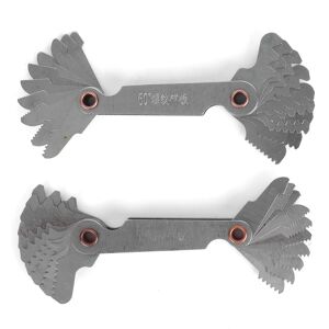 Unbranded 2Pcs Thread Gauge Metric 60 Imperial 55 Unbranded 2Pcs Thread Gauge Metric 60 Imperial 55