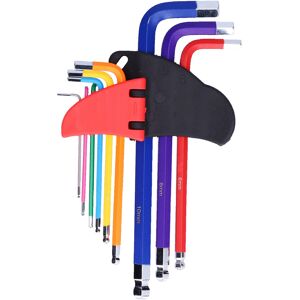 Unbranded 9Pcs Hex Key Wrench Set Ball Flat End Metal Tool Unbranded 9Pcs Hex Key Wrench Set Ball Flat End Metal Tool